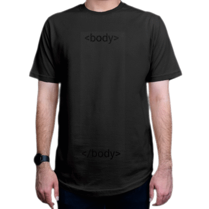 تیشرت برنامه نویسی طرح body