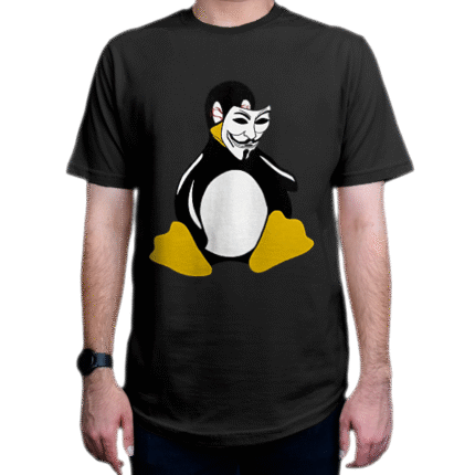 تیشرت برنامه نویسی طرح Linux لینوکس Anonymous