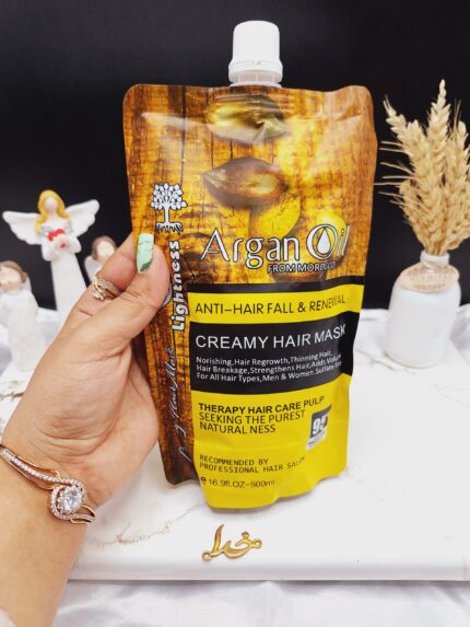 ماسک مو ساندیسی آرگان تغذیه کننده مراکشی ساخت اسلواکی لایتنس 500 میل 95% ARGAN OIL کد 6561 اصلی و اورجینال