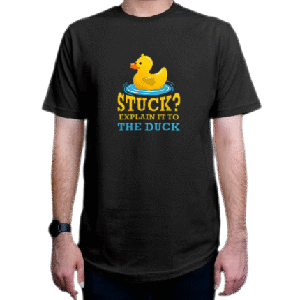 تیشرت برنامه نویسی طرح Stuck explain it to the duck