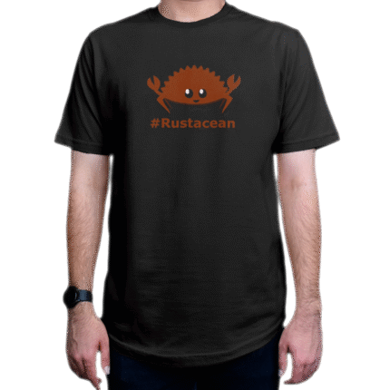 تیشرت برنامه نویسی طرح the crab Rustacean