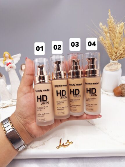 کرم پودر ضدآب با پوشش مناسب مات برند Beauty model کد BM2319