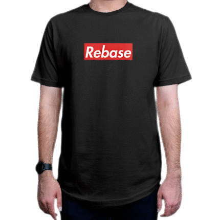 تیشرت برنامه نویسی طرح Git Rebase