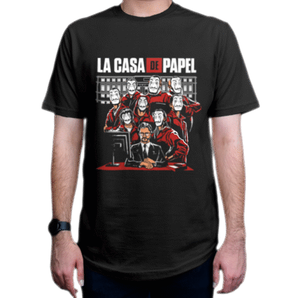 تیشرت طرح سریال Money Heist خانهٔ کاغذی MH6