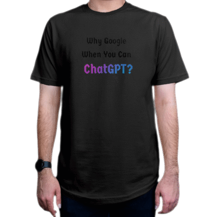 تیشرت برنامه نویسی طرح why google when you can chatgpt
