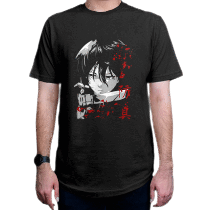 تیشرت طرح انیمه Attack on Titan حمله به تایتان شخصیت Mikasa Ackermann میکاسا آکرمن