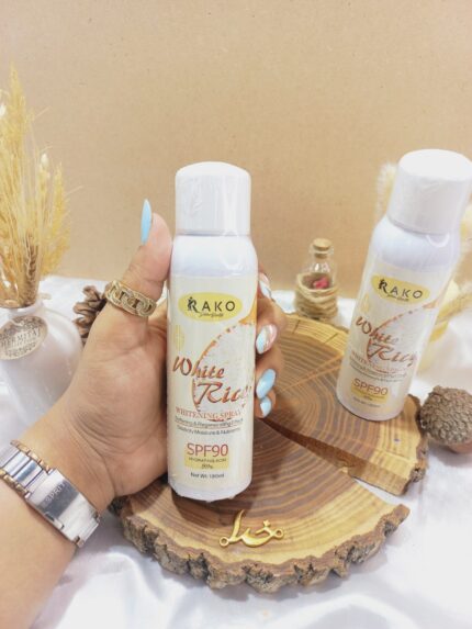اسپری ضدآفتاب سفیدکننده عصاره برنج SPF90 راکو RAKO اصلی کد RK986