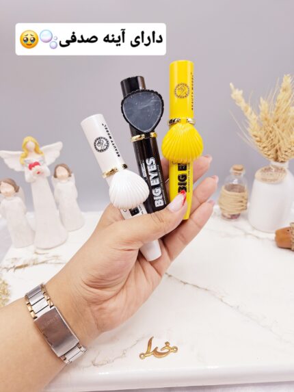 ریمل طرح صدف دریایی دارای سه فرچه مختلف برند Beauty model کد M007