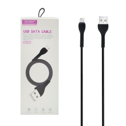 کابل تبدیل USB به لایتنینگ کلومن مدل DK - 56 طول 1 متر مشکی