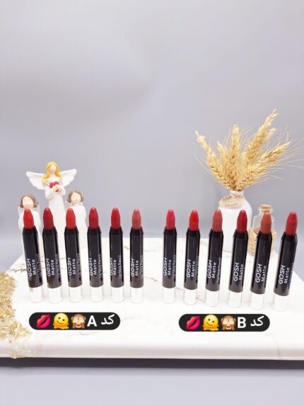پک 6 تایی رژ جامد مدل پیچی برند GOSH کد YC-2305