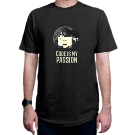 تیشرت برنامه نویسی طرح Code is my passion