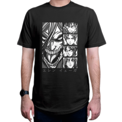 تیشرت طرح انیمه Attack on Titan حمله به تایتان