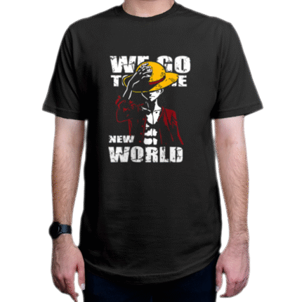 تیشرت طرح انیمه One Piece وان پیس شخصیت Luffy لوفی We Go to the New World