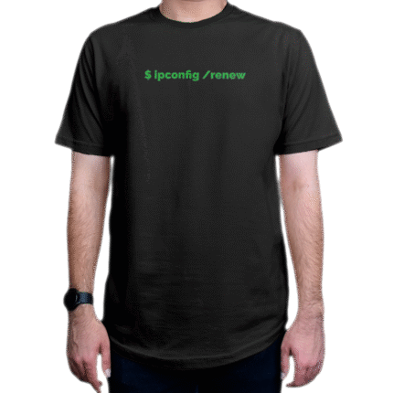 تیشرت برنامه نویسی طرح ipconfig renew