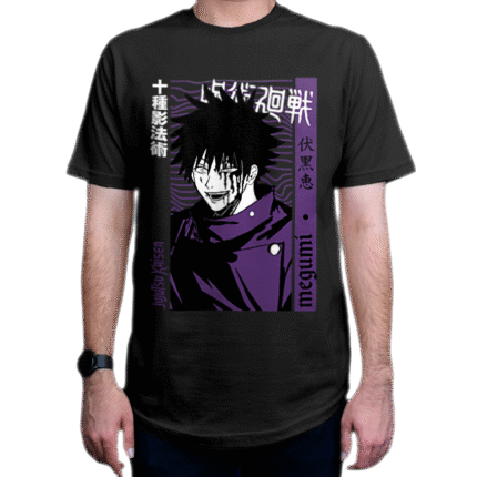 تیشرت انیمه طرح Jujutsu-kaisen جوجوتسو کایسن شخصیت Megumi Fushiguro مگومی فوشیگورو