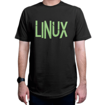 تیشرت برنامه نویسی طرح لینوکس Linux سبز Green
