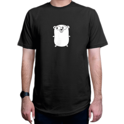 تیشرت برنامه نویسی طرح Go Logo white