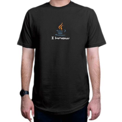تیشرت برنامه نویسی طرح I Know JAVA