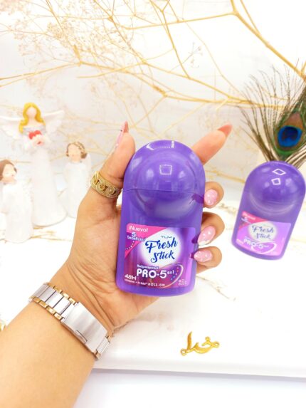مام رولی 48 ساعته زیر بغل ضدتعریق فرش استیک Fresh Stick بنفش کد H001
