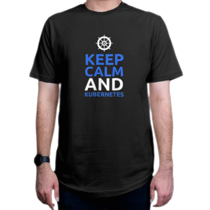 تیشرت برنامه نویسی طرح Keep Calm and Kubernetes