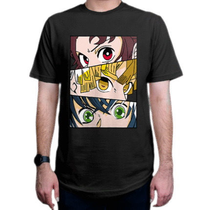 تیشرت انیمه Demon Slayer طرح Zenitsu-Tanjiro-Muichiro مویچیرو-تانجیرو-زنیتسو