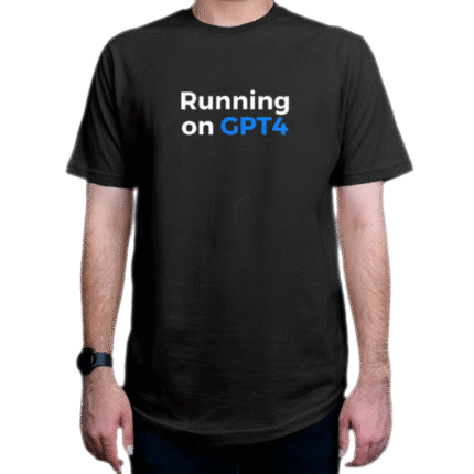 تیشرت برنامه نویسی طرح 1-running on gpt4