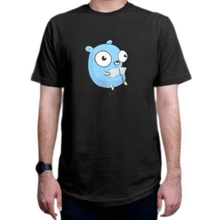 تیشرت برنامه نویسی طرح Gopher Gamingزبان GoLang