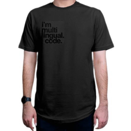 تیشرت برنامه نویسی طرح .I'm Multi Lingual. I Code
