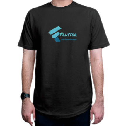 تیشرت برنامه نویسی طرح Flutter-1