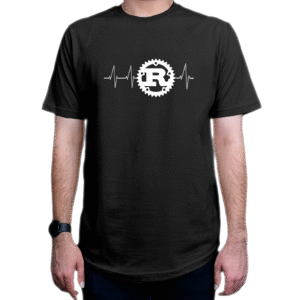تیشرت برنامه نویسی طرح Rust Programming Logo Heartbeat