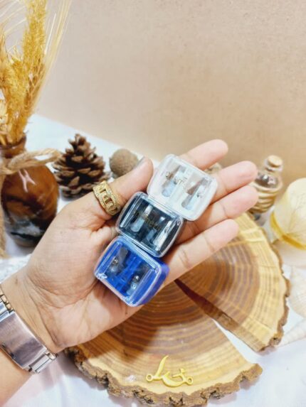 مداد تراش آرایشی دوقلو رنگی Cosmetic شیشه ای