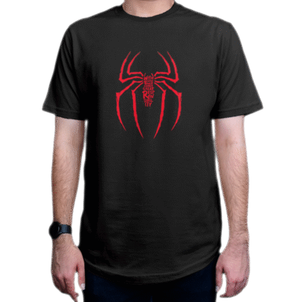 تیشرت طرح فیلم Spider-Man اسپایدر من classic کلاسیک red قرمز