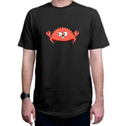 تیشرت برنامه نویسی طرح Rust Crab-Gopher