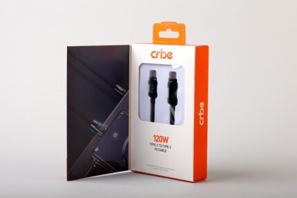 کابل USB-C کربی مدل BE-C105CC 120W طول 1.2 متر مشکی