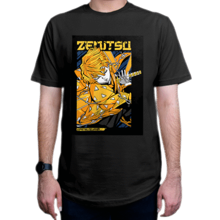 تیشرت انیمه طرح Demon Slayer شیطان کش شخصیت Zenitsu زنیتسو DS2-1