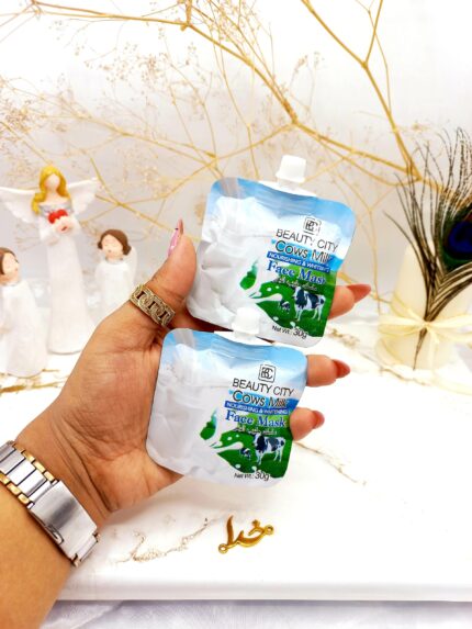 ماسک ساندیسی سفید کننده و لایه بردار قوی شیر گاو بیوتی سیتی BEAUTY City کد ZR028