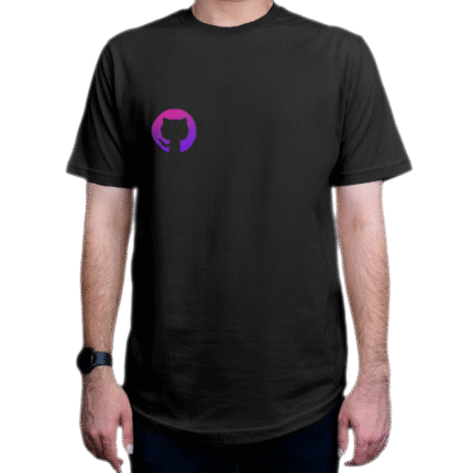تیشرت برنامه نویسی طرح Github - Purple