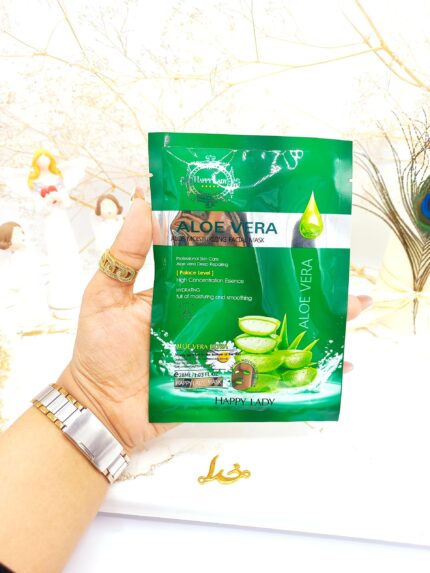 ماسک ورقه ای آبرسان آلوئه ورا هپی لیدی HAPPY LADY کد HL3207