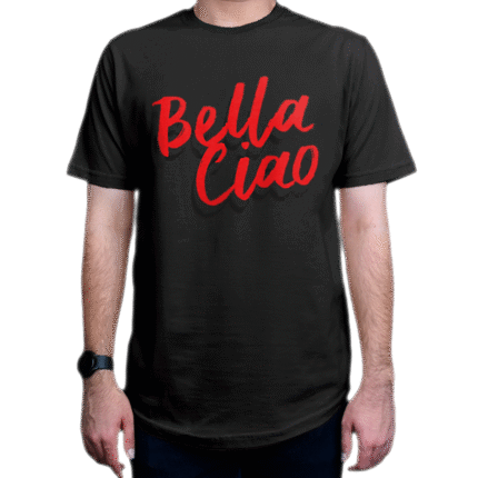 تیشرت طرح سریال Money Heist خانهٔ کاغذی مدل Bella Ciao