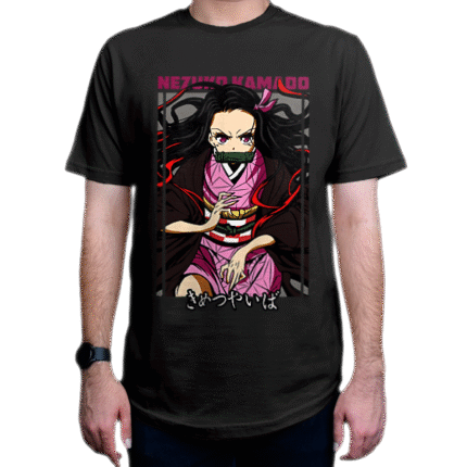 تیشرت انیمه Demon Slayer شیطان کش شخصیت Nezuko Kamado نزوکو کامادو DS1