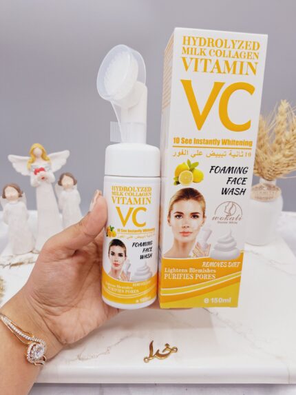 فوم شستشو کف کننده صورت دارای سفیدکننده فوری برند وکالی Wokali کدWKL674
