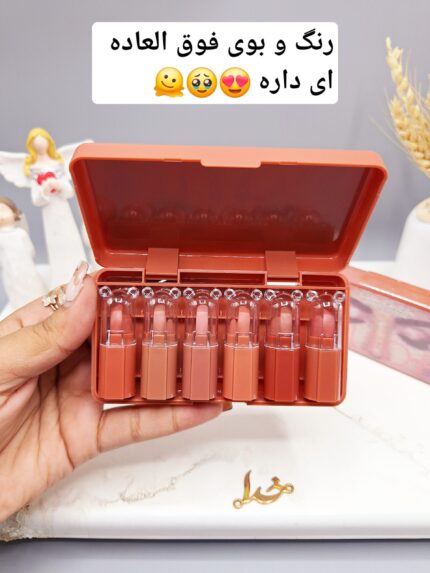 پک رژلب جامد 6 تایی نود NUDE کد 8088