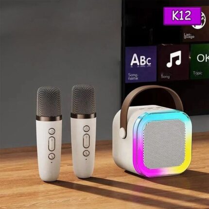 اسپیکر بلوتوثی دو میکروفون قابل حمل مدل K12