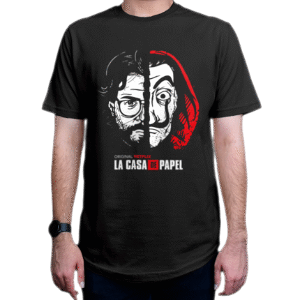تیشرت طرح سریال Money Heist خانهٔ کاغذی شخصیت The professor پروفسور