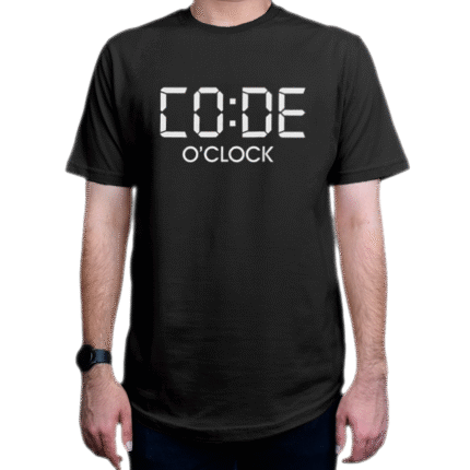 تیشرت برنامه نویسی طرح code o'clock