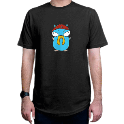 تیشرت برنامه نویسی طرح Walrus Mustache Gopher