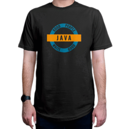 تیشرت برنامه نویسی طرح Good People Write Good JAVA