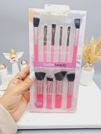 ست براش 10 تیکه برند Sweet beauty کد NO:SZ-380