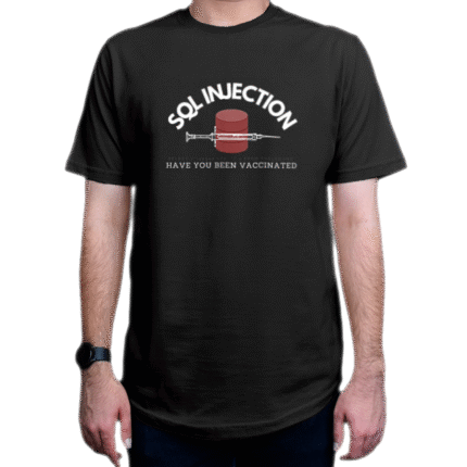 تیشرت برنامه نویسی طرح SQL Injection