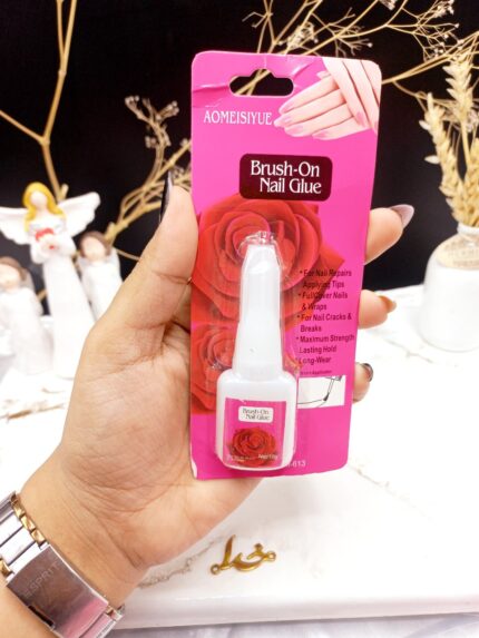 چسپ ناخن فرچه دار برند Brush_On Nail Glue کد AM_613